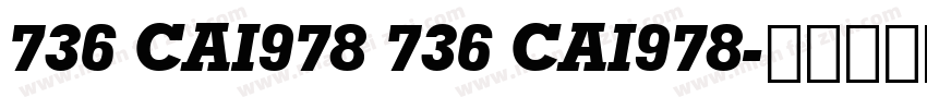 736 CAI978 736 CAI978字体转换